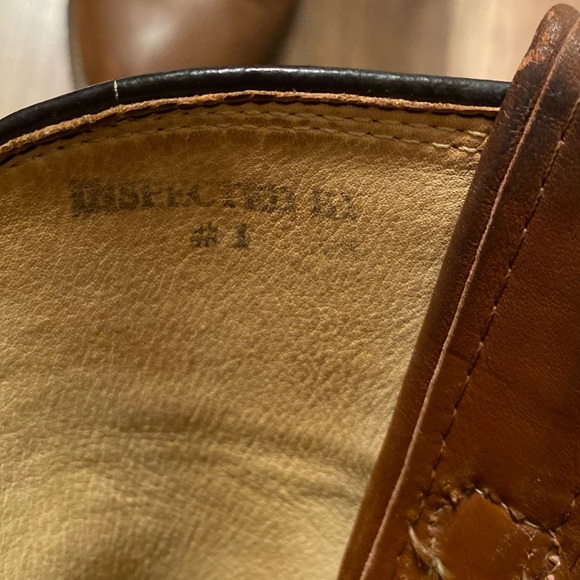 Bona Allen Boots Vintage Round Toe Cowboy Brown Leather Women Size 8 - Picture 6 of 9